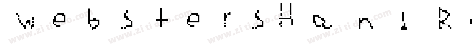 WebstersHand Regular字体转换